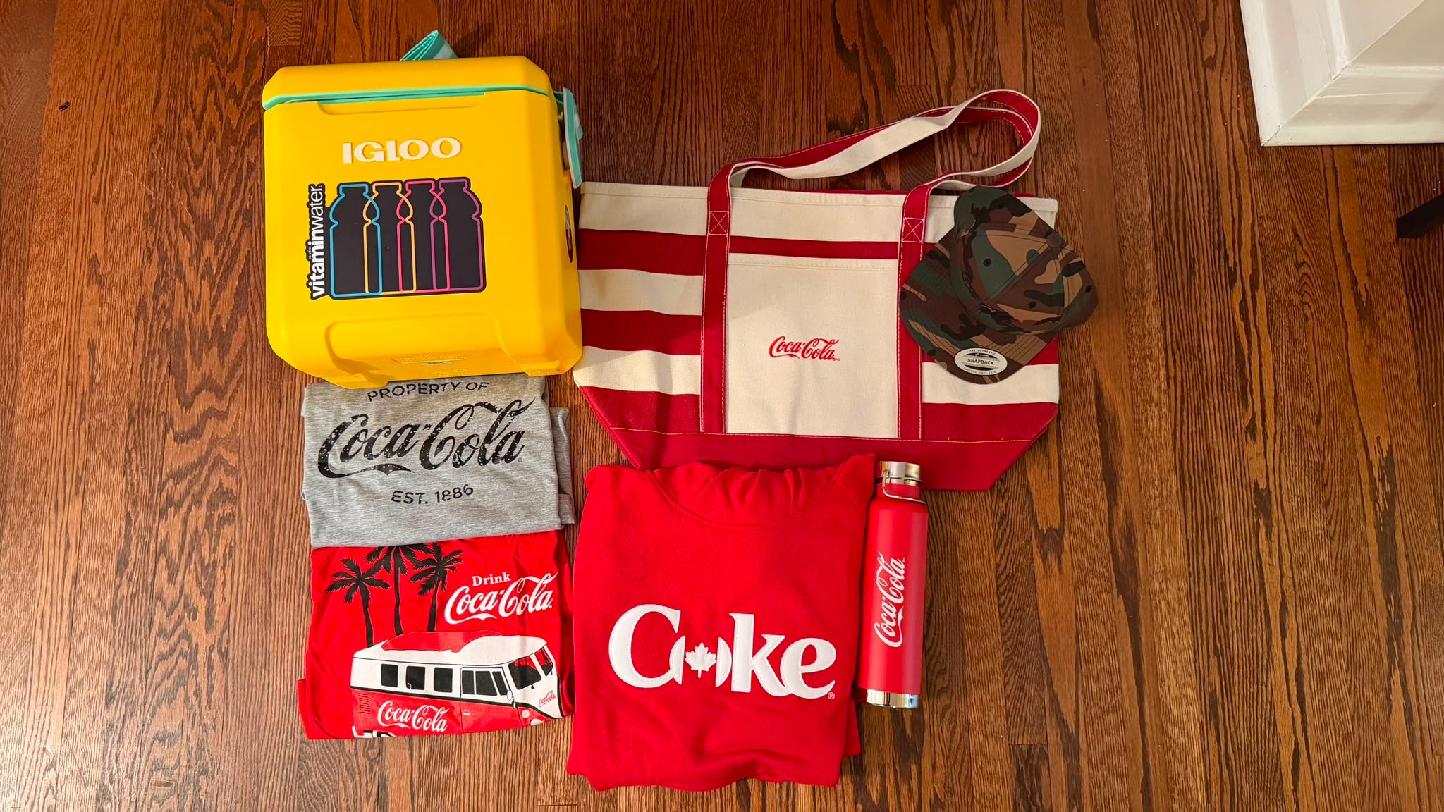 Igloo Cooler, Beach Tote, Insulated Tumbler and apparel