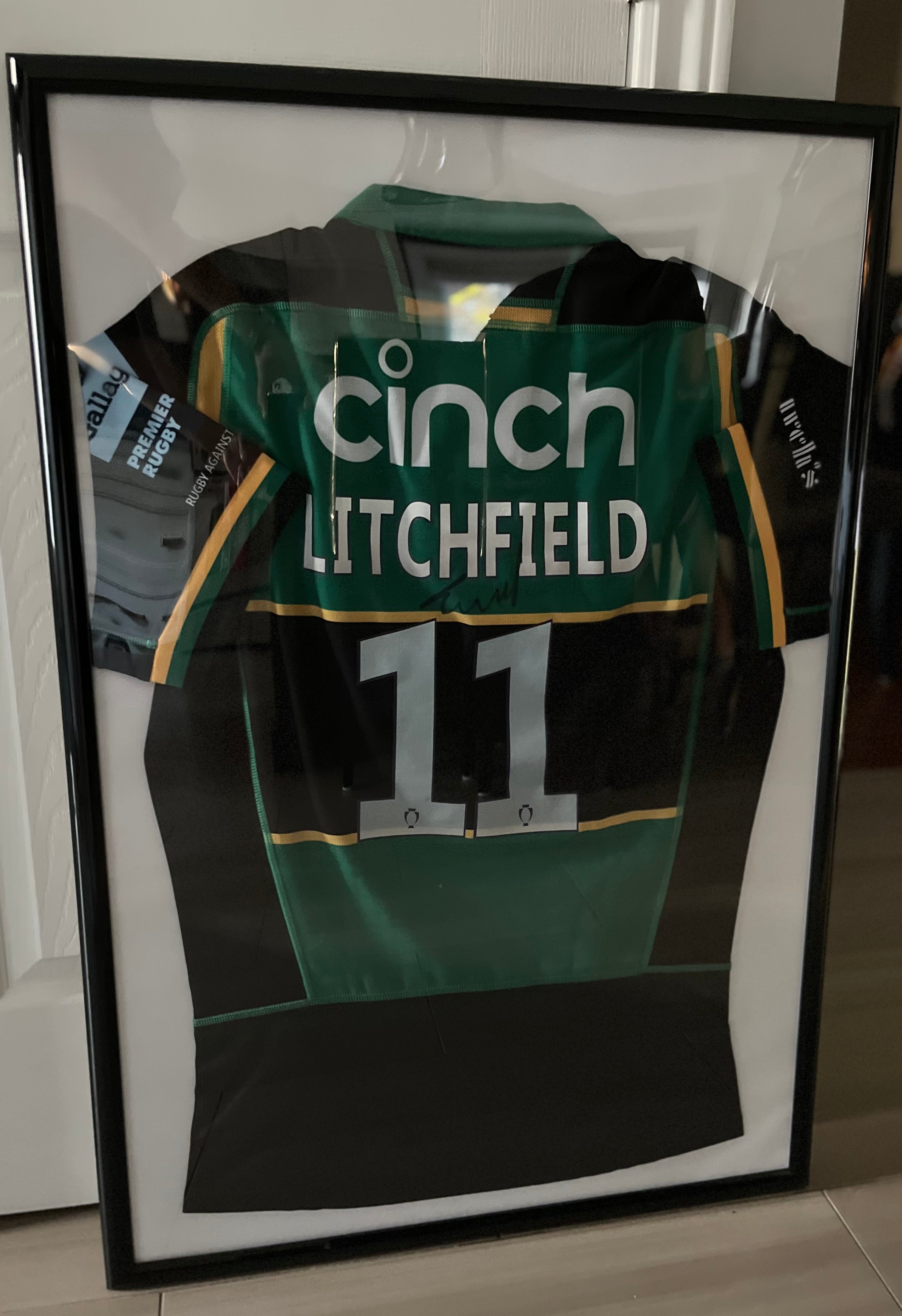 Signed Tom Litchfield Northampton Jersey