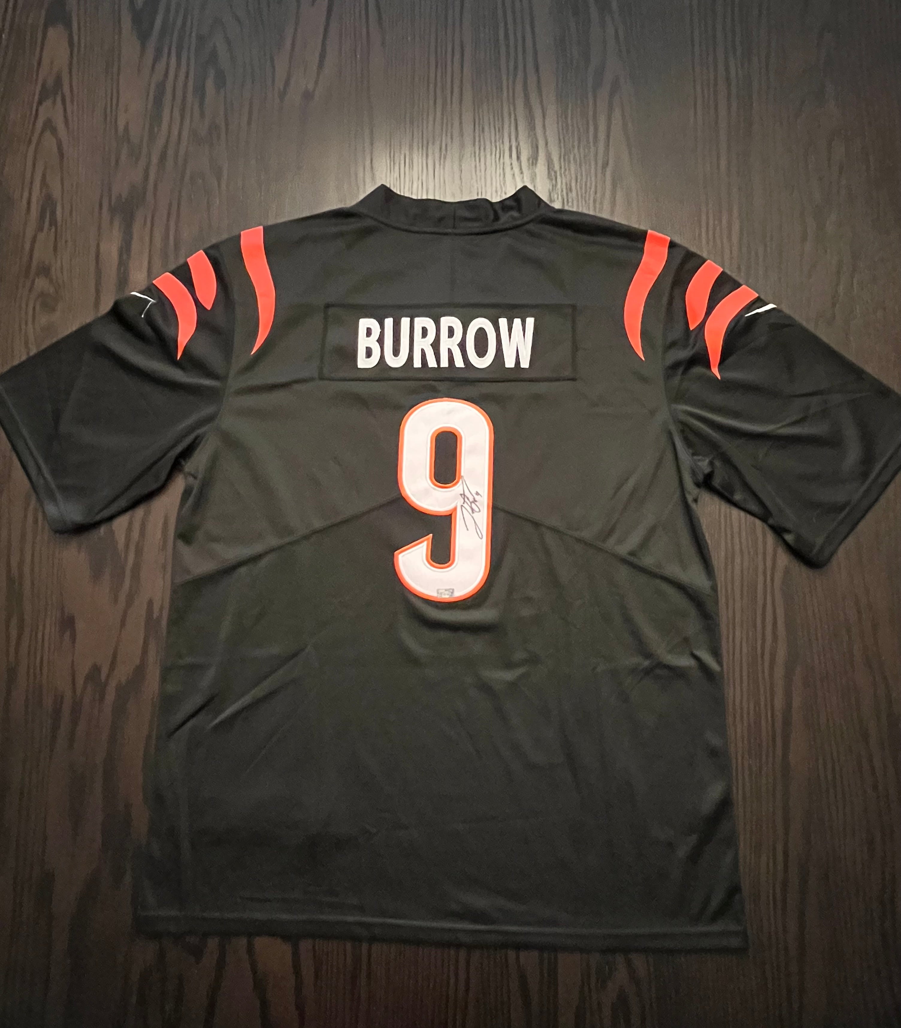 Signed Burrow Bengals Jersey