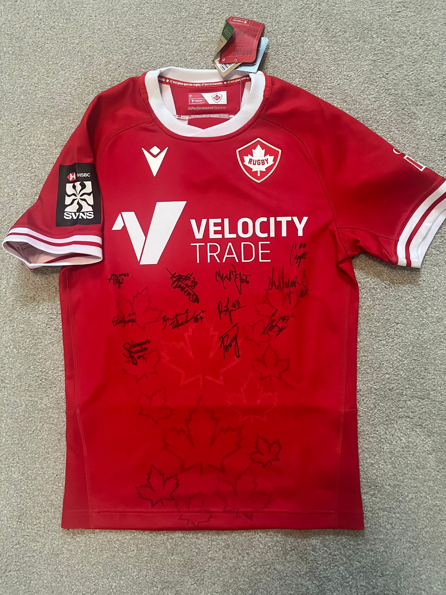 Rugby Canada : Women's Signed Jersey