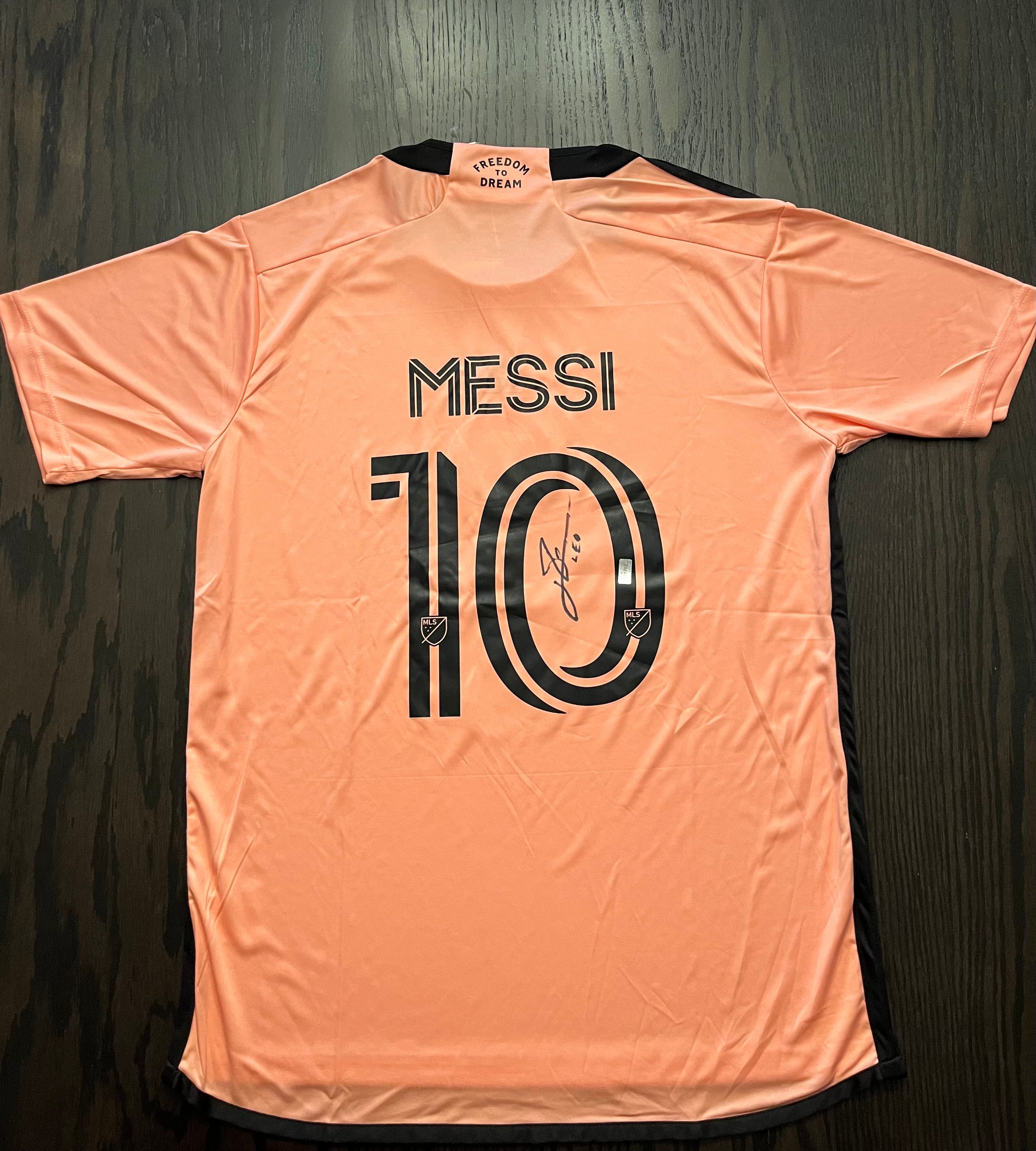 Signed Messi Inter Miami Jersey
