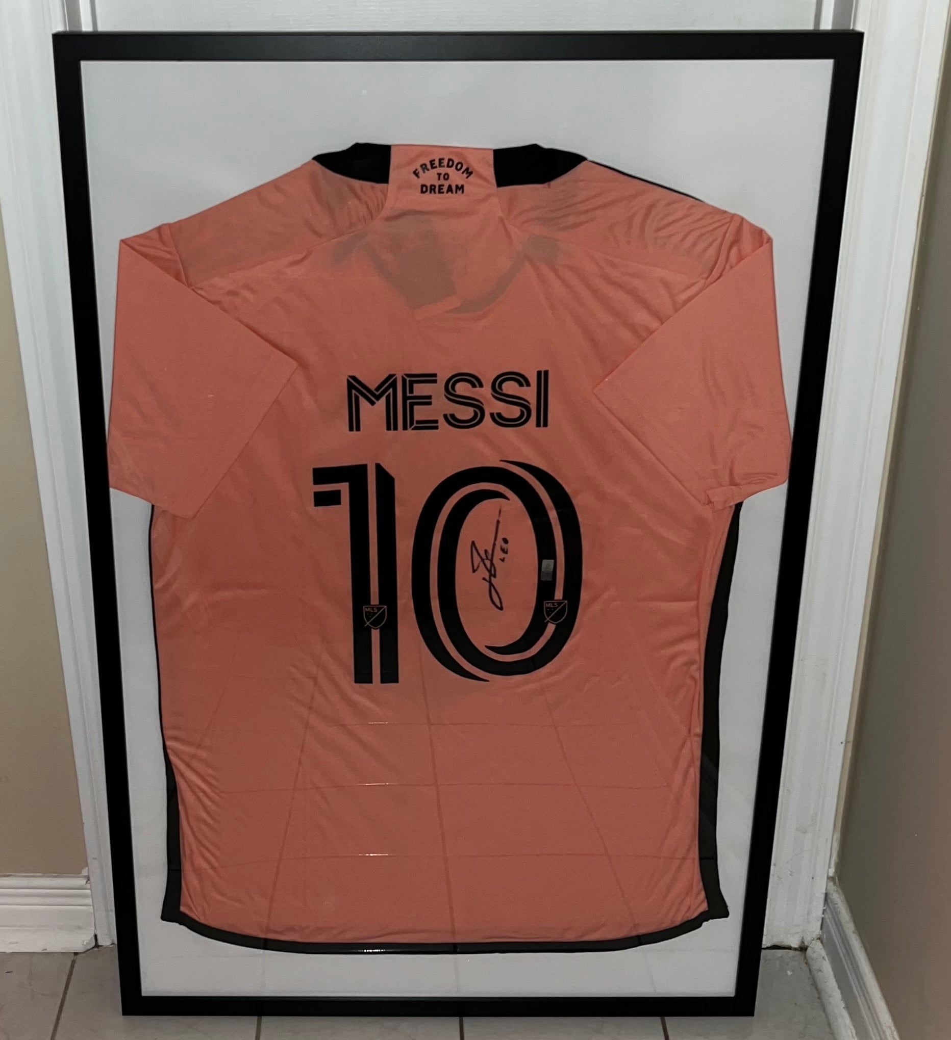 Signed Messi Inter Miami Jersey