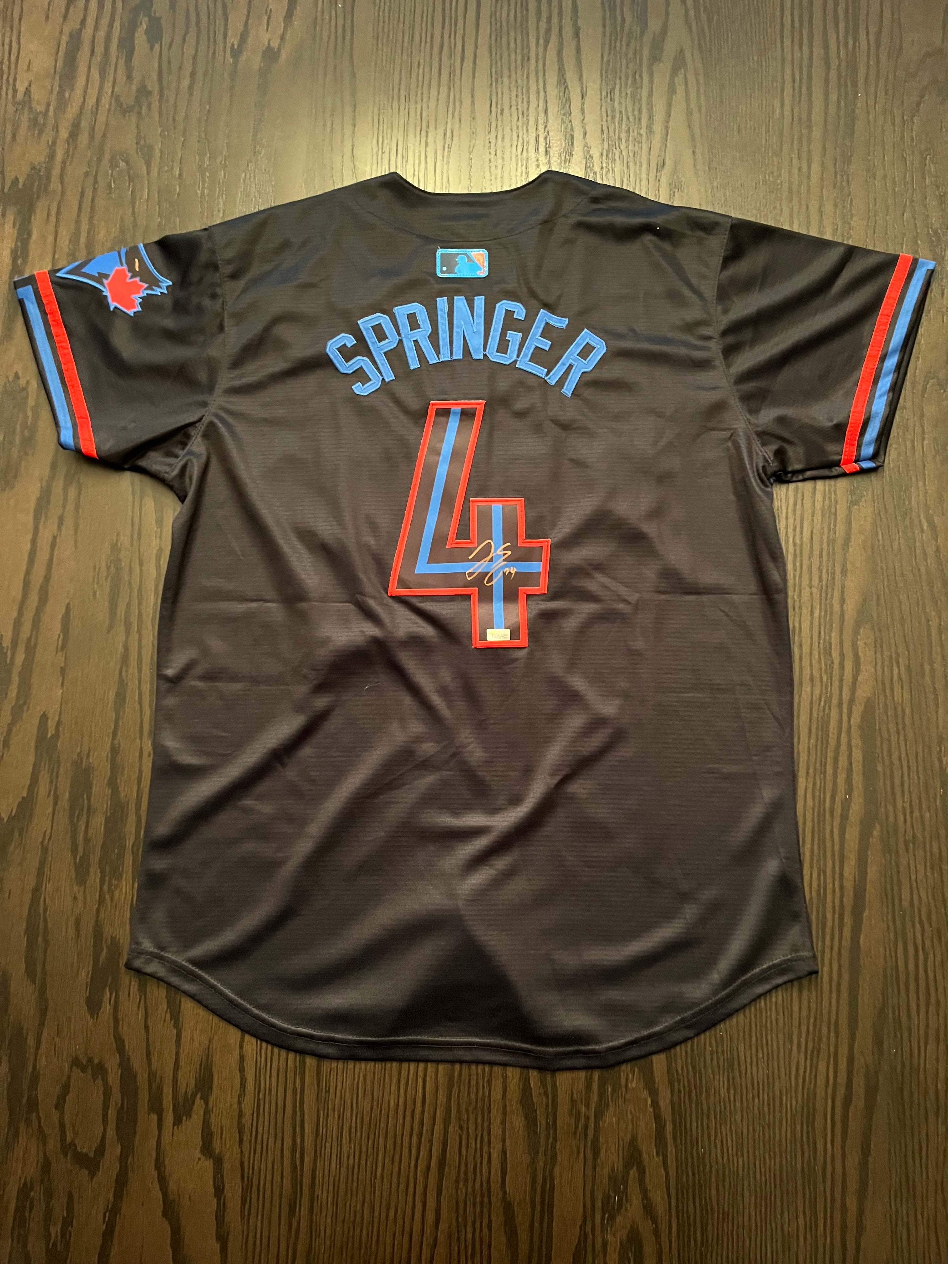 Signed Springer Toronto Blue Jays Jersey